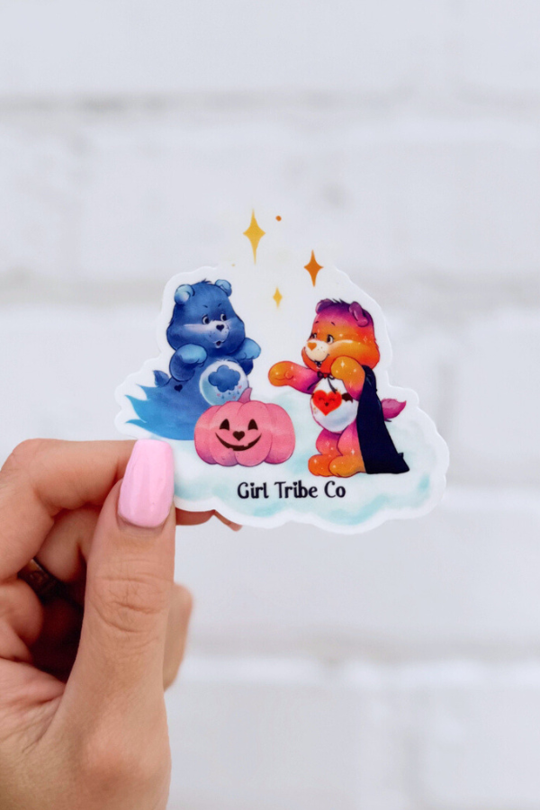 Care Bears Trick Or Treat Sticker - Girl Tribe Co. Spooky Szn Collection