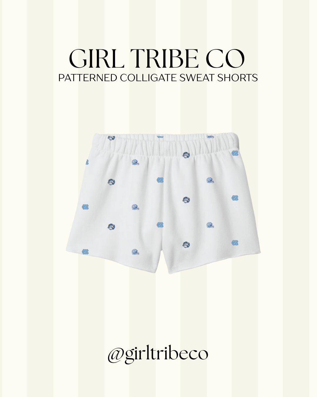 UNC Chapel Hill Logo Embroidered Shorts