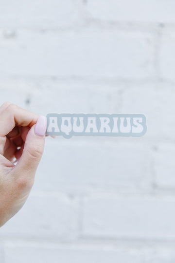 Aquarius Zodiac Sticker