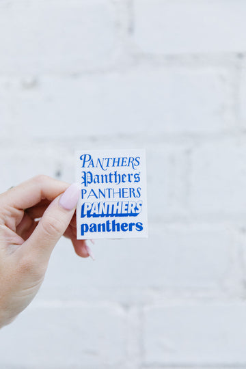 Panthers Repeating Sticker