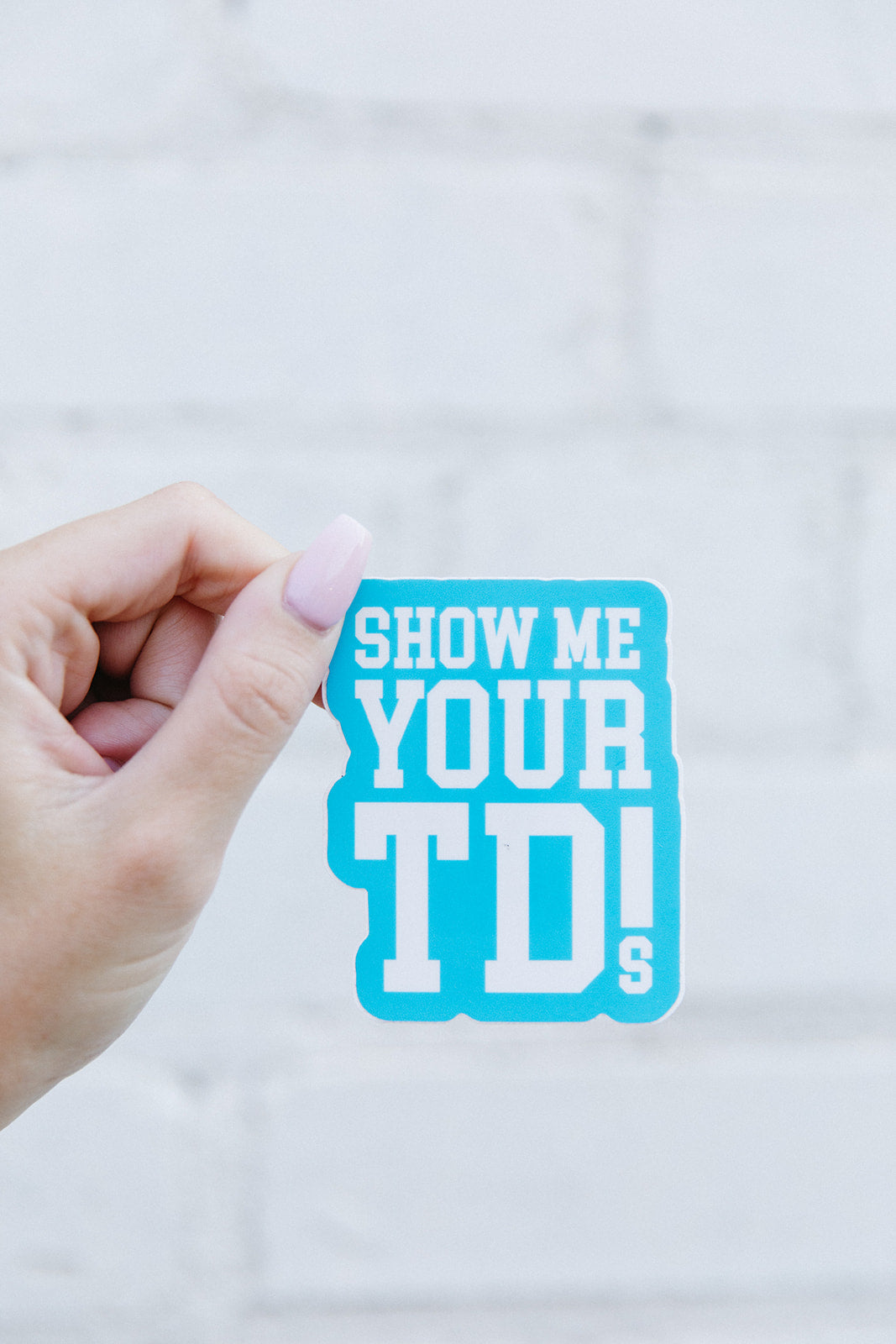 Show Me Your TDs Sticker