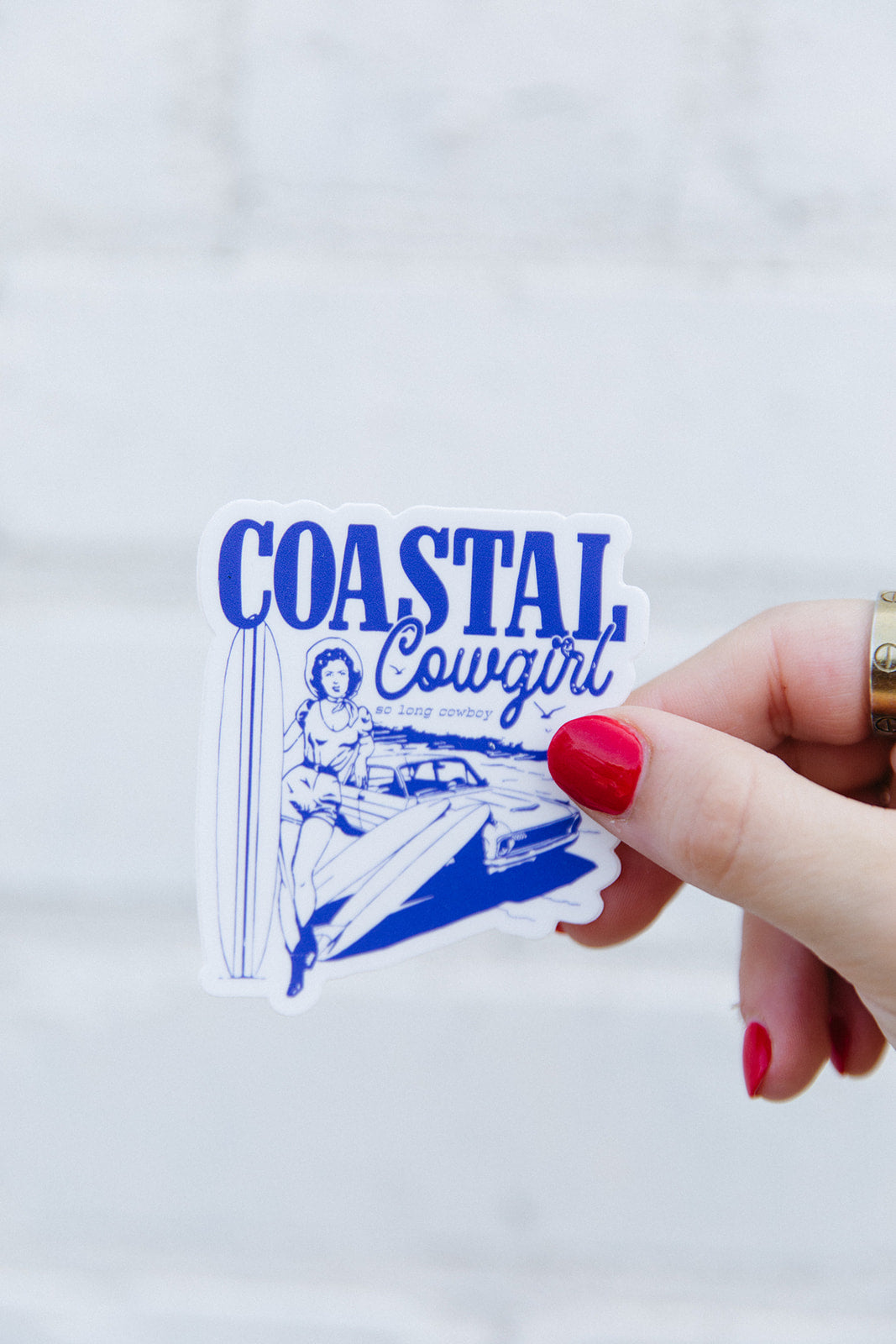 Coastal Cowgirl Sticker