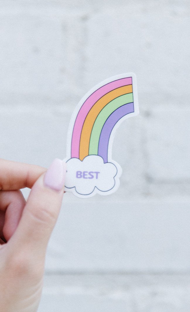 Best Rainbow Sticker