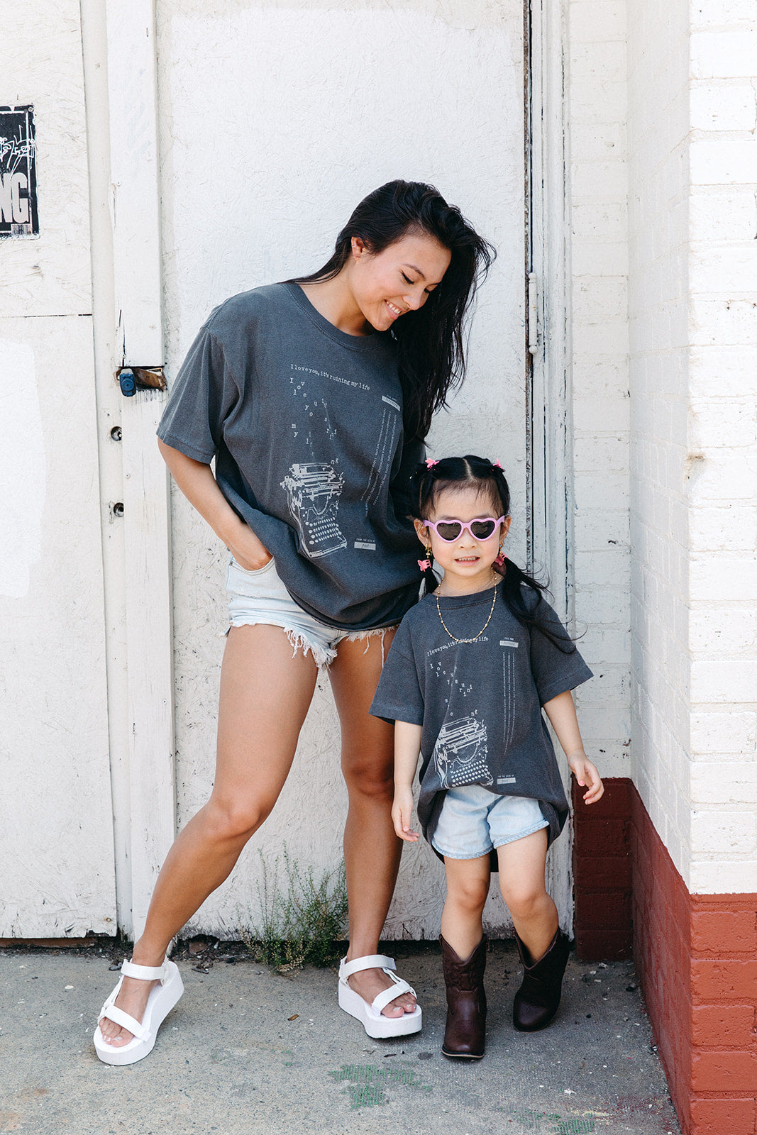 Youth Typewriter Tee - Girl Tribe Co. Miss Americana Collection
