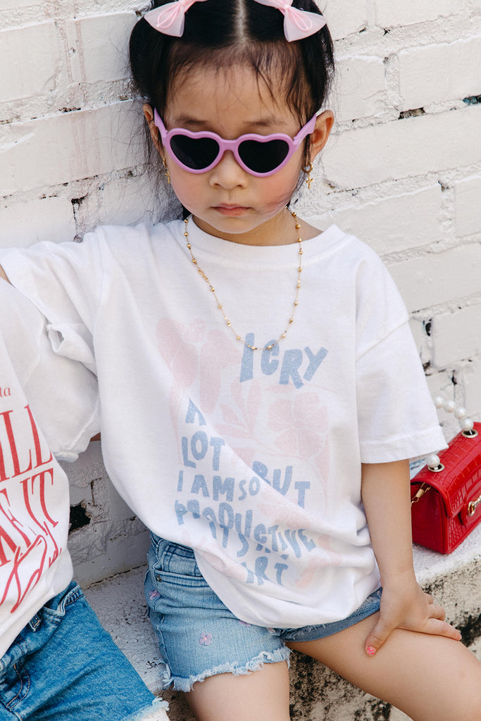 Youth I Cry A Lot Tee - Girl Tribe Co. Miss Americana Collection