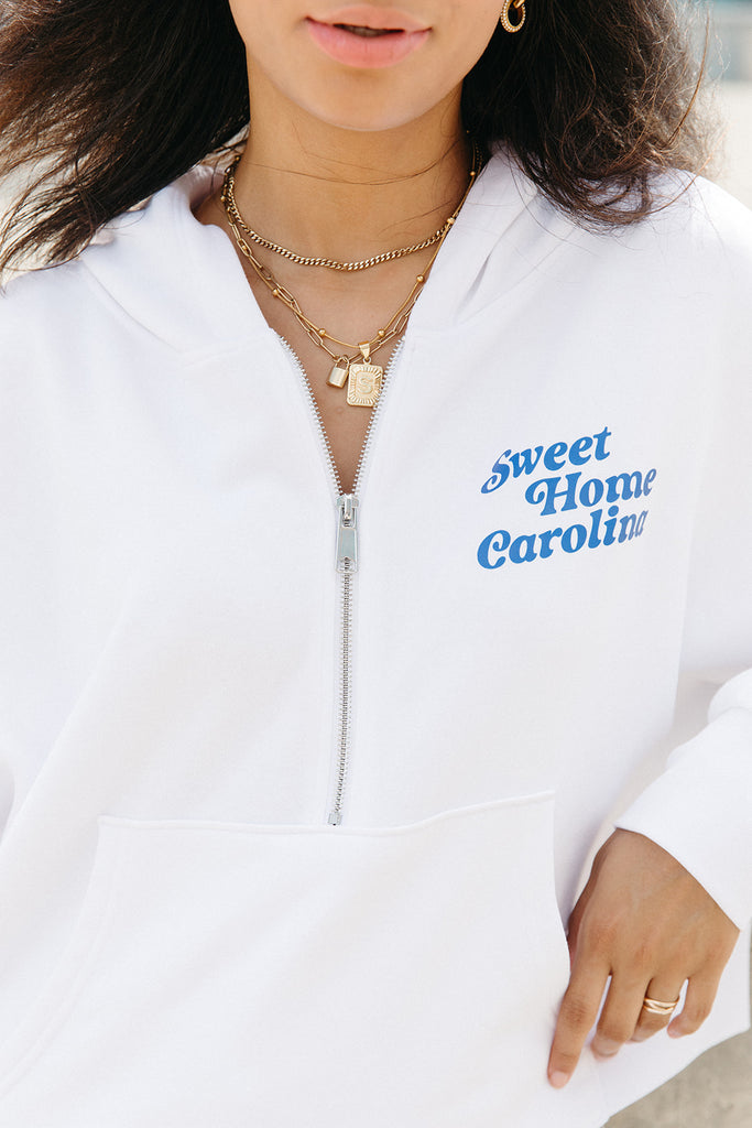 Sweet Home Carolina Half-Zip Hoodie    - Girl Tribe Co. Charlotte Collection