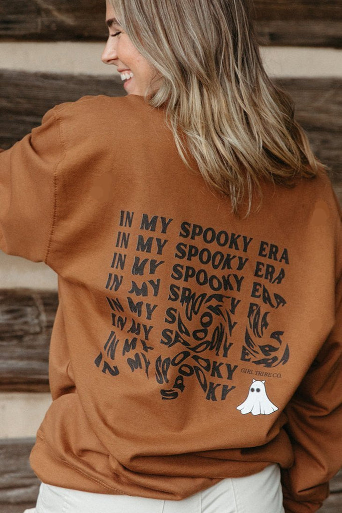 In My Spooky Era Sweatshirt In Carmel - Girl Tribe Co. Spooky Szn Collection