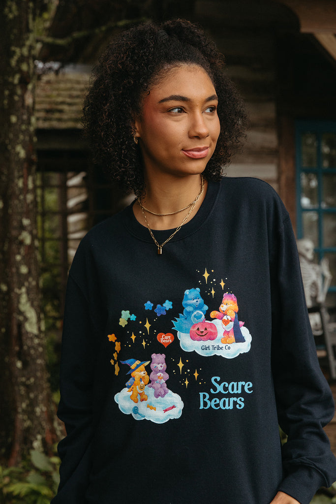 Care Bears Scare Sweatshirt - Girl Tribe Co. Spooky Szn Collection