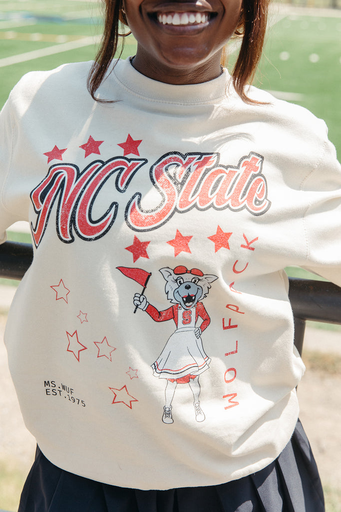 Go NC State Sweatshirt - NC State x Girl Tribe Co. Collection