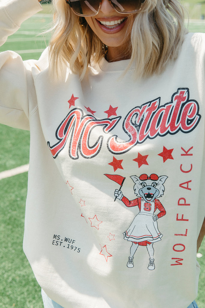 Go NC State Sweatshirt - NC State x Girl Tribe Co. Collection