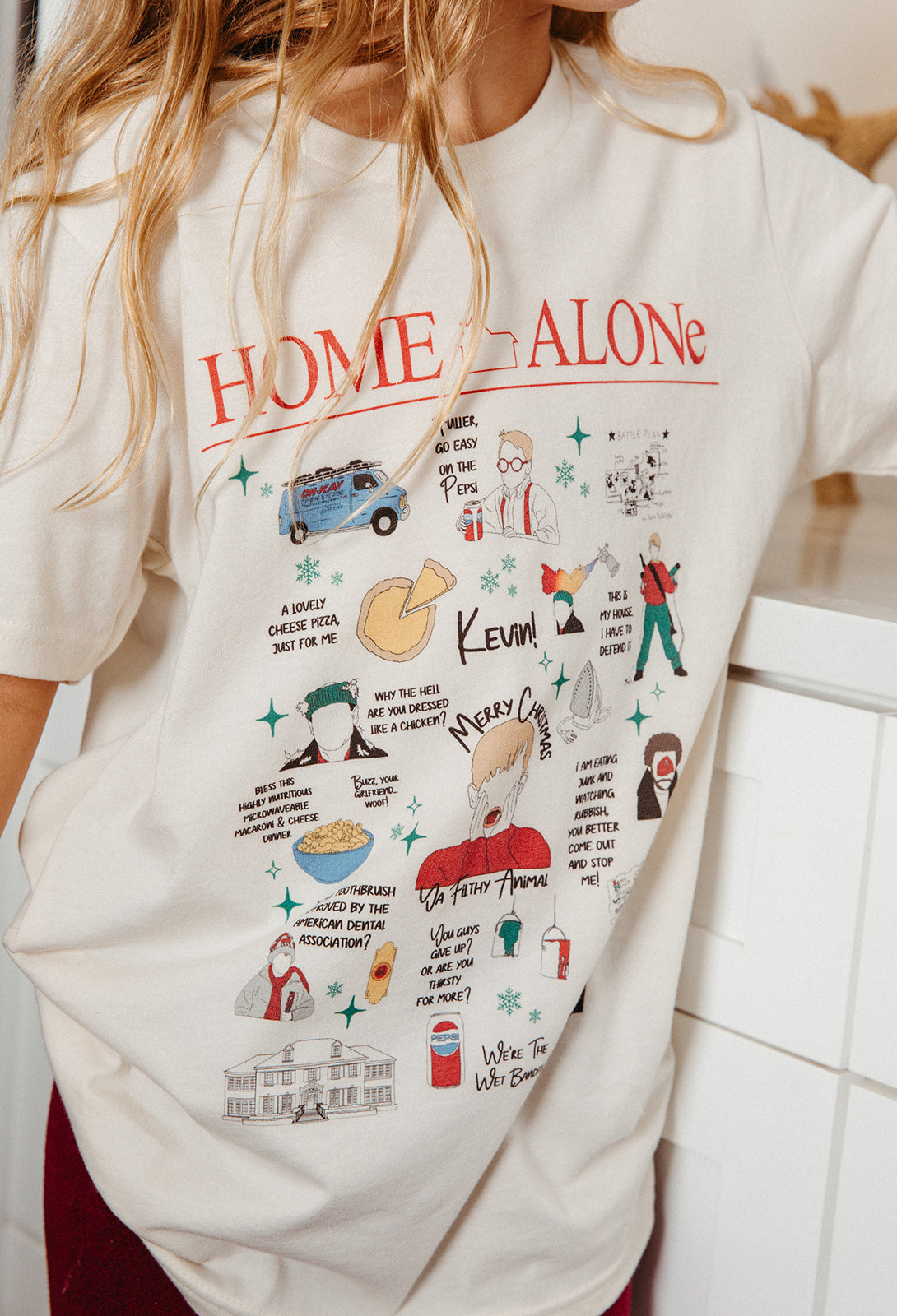 Youth Home Alone Collage Tee