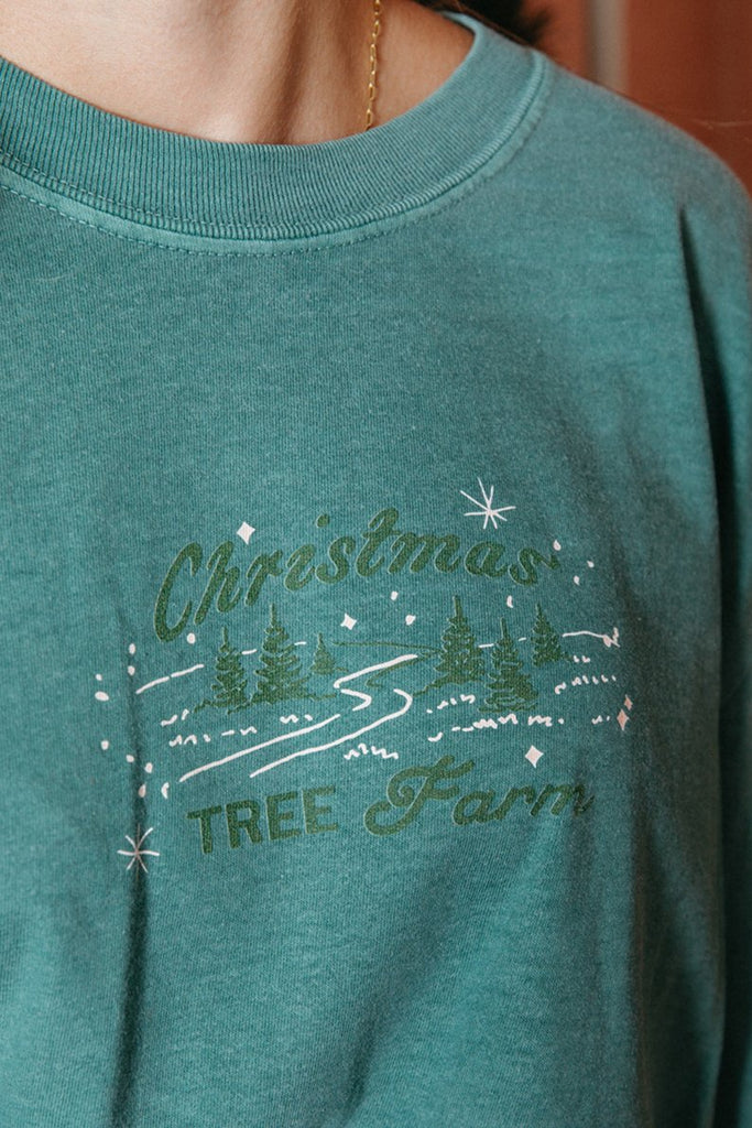 Christmas Tree Farm Long Sleeve Tee - Girl Tribe Co. Holiday Collection