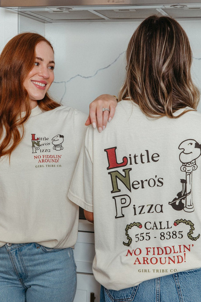 Little Nero's Pizza Tee - Girl Tribe Co. Holiday Collection