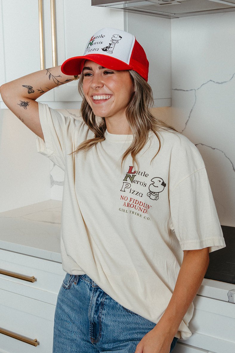 Little Nero's Pizza Tee - Girl Tribe Co. Little Nero's Pizza Tee - Girl Tribe Co.