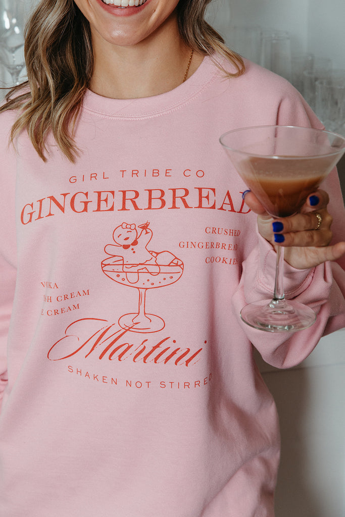 Gingerbread Martini Sweatshirt - Girl Tribe Co. Holiday Collection