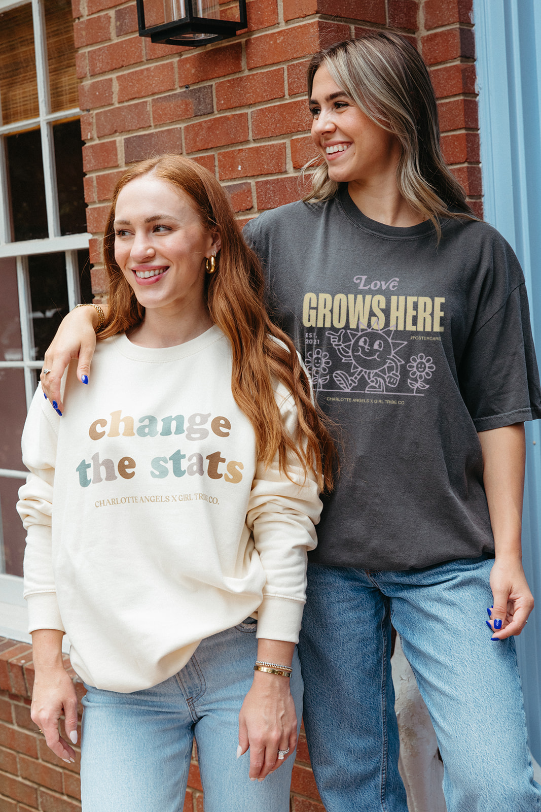 Charlotte Angels Love Grows Here Tee