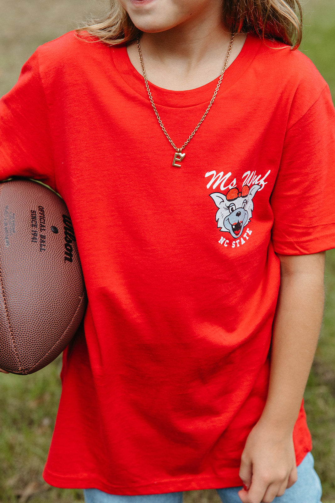 North Carolina State University: Youth Ms. Wuf Red Tee