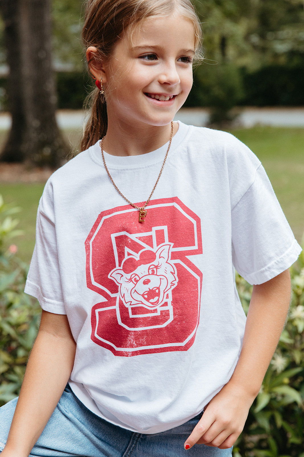 North Carolina State University: Youth NC State Block Tee