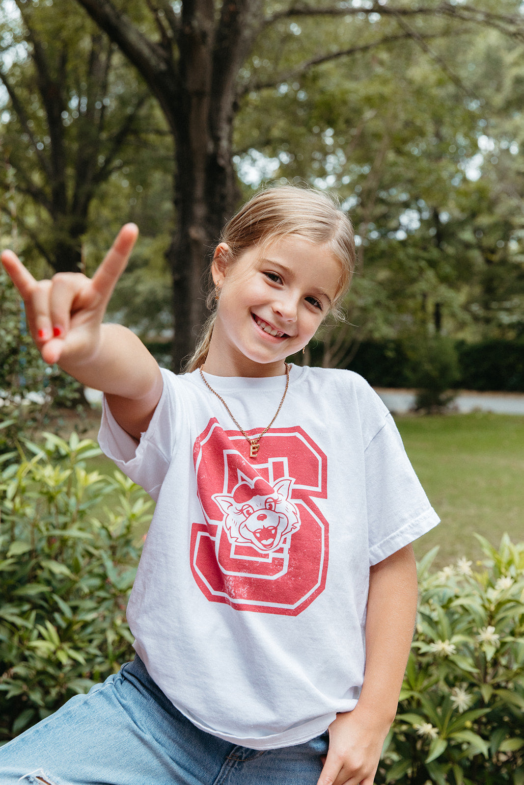 North Carolina State University: Youth NC State Block Tee