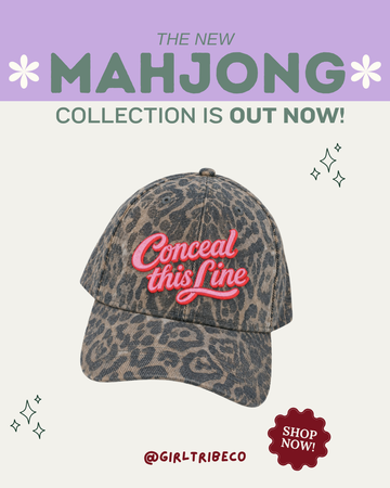 Conceal This Line Cheetah Embroidered Hat