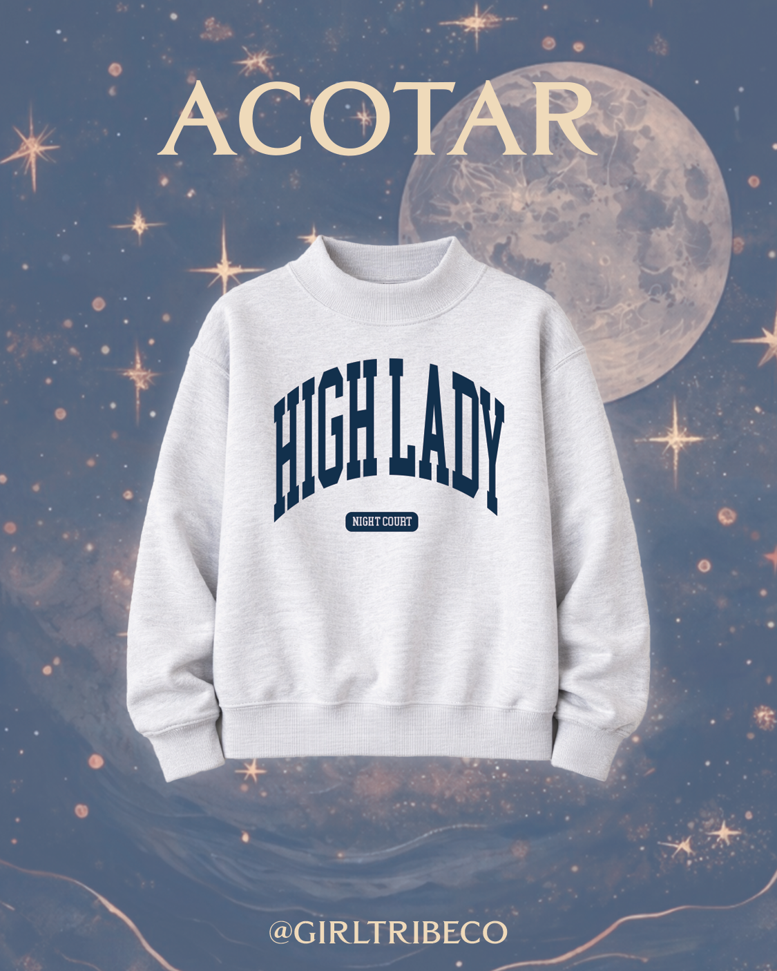 High Court Mock Neck in Ash