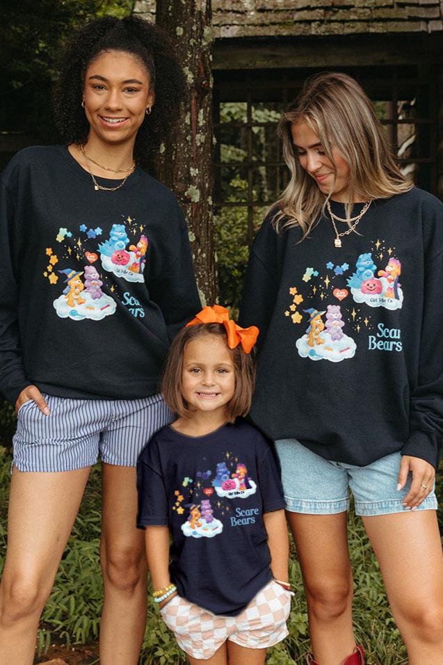 Care Bears Scare Sweatshirt - Girl Tribe Co. Spooky Szn Collection