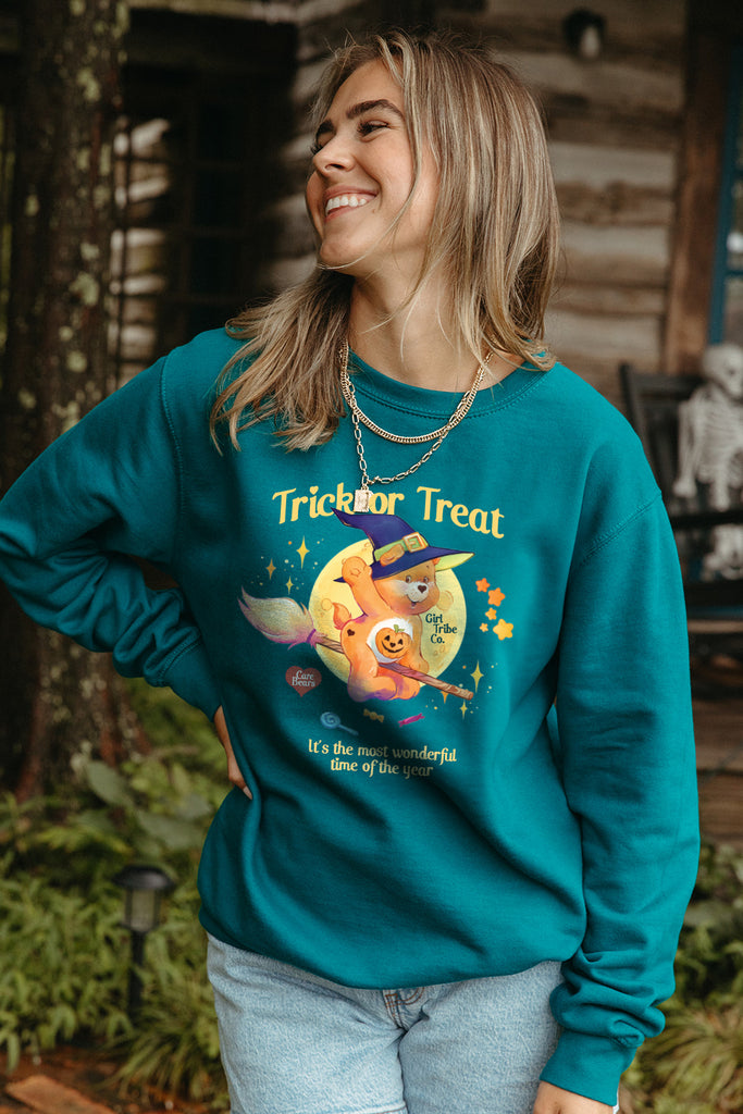 Care Bears Trick Or Treat Sweatshirt - Girl Tribe Co. Spooky Szn Collection