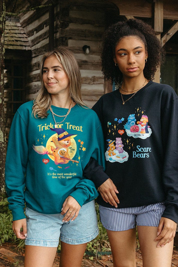 Care Bears Scare Sweatshirt - Girl Tribe Co. Spooky Szn Collection