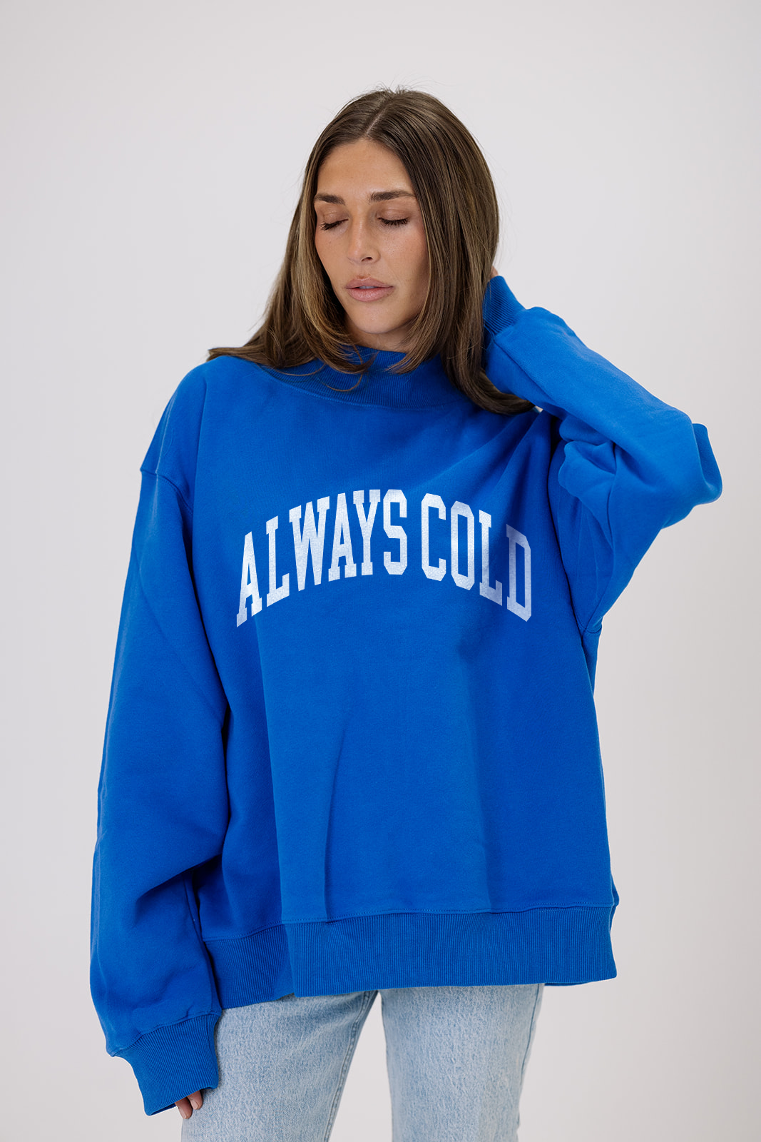 Always Cold Mock Neck Sweatshirt