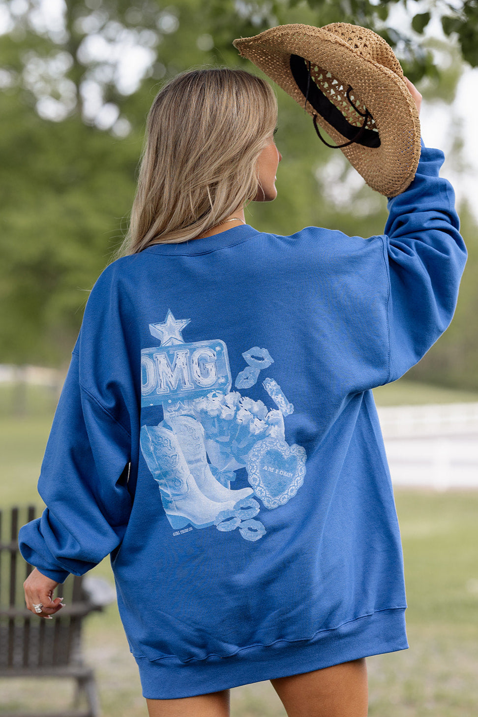 Am I Okay? Sweatshirt- Girl Tribe Co. Long Live Cowgirls 