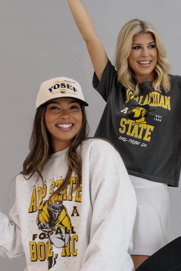 Appalachian State University: App State Classic Crop Tee- Girl Tribe Co. ASU X Girl Tribe 