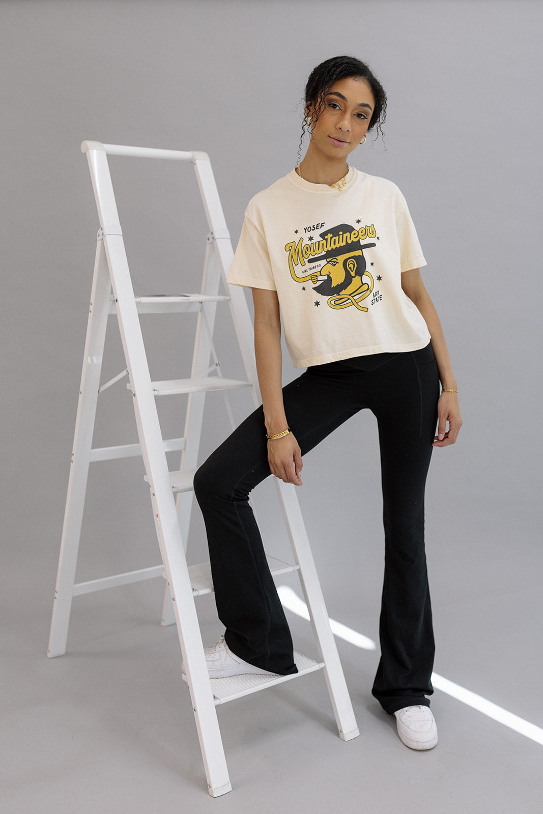 Appalachian State University: Mountaineers Concert Crop Tee- Girl Tribe Co. ASU X Girl Tribe 