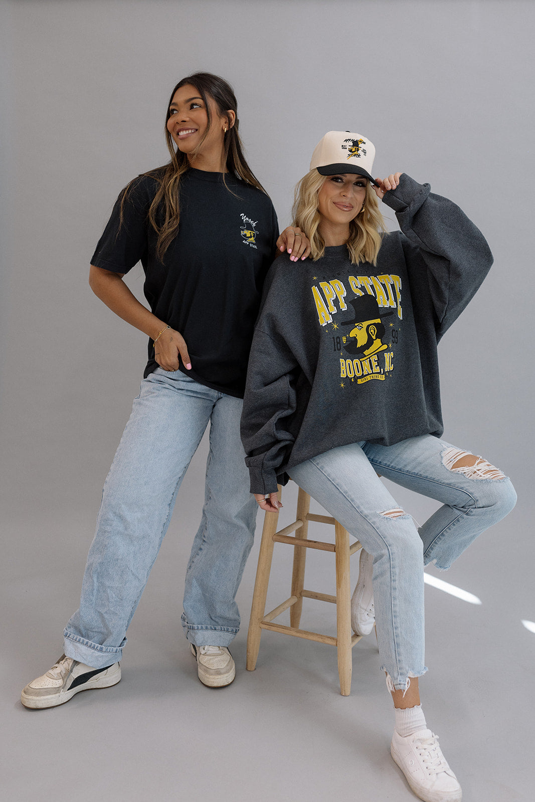 Appalachian State University: Starry App State Sweatshirt- Girl Tribe Co. ASU X Girl Tribe 