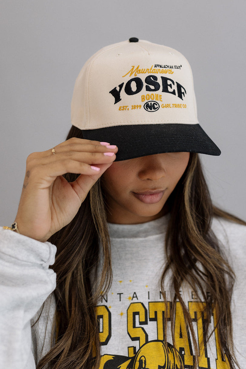 Appalachian State University: Vintage Yosef Two Toned Hat- Girl Tribe Co. ASU X Girl Tribe 