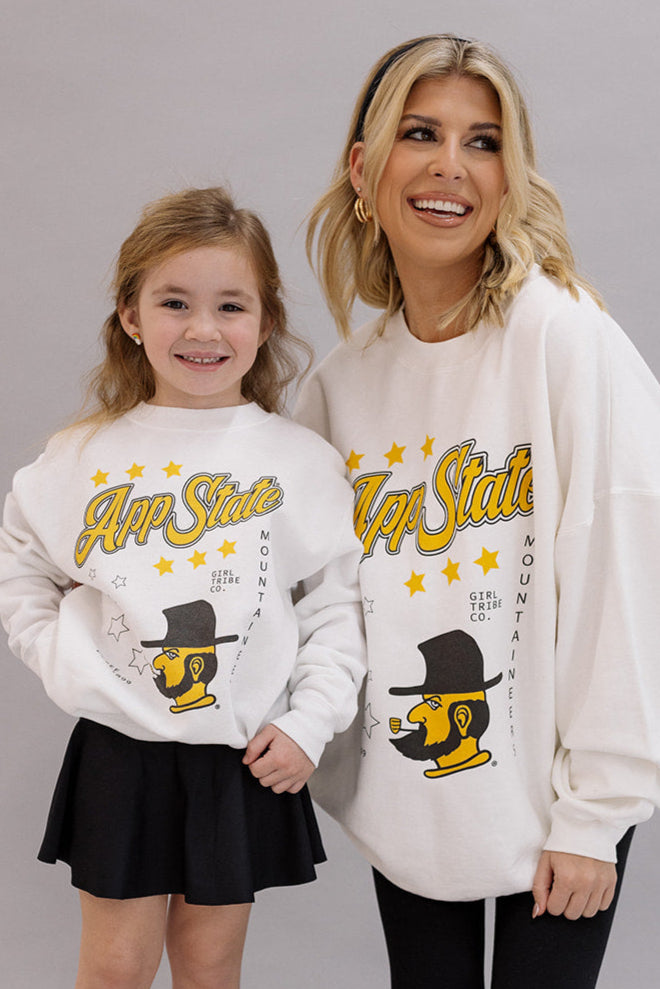 Appalachian State University: Youth Go App State Sweatshirt- Girl Tribe Co. ASU X  Girl Tribe 