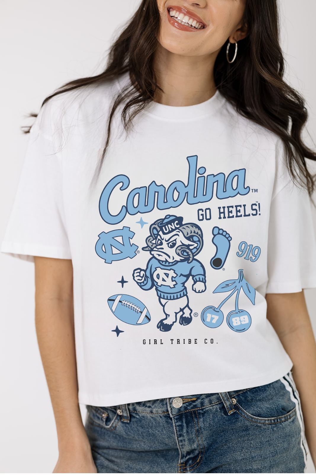 Chapel Hill Campus Boxy Crop Tee