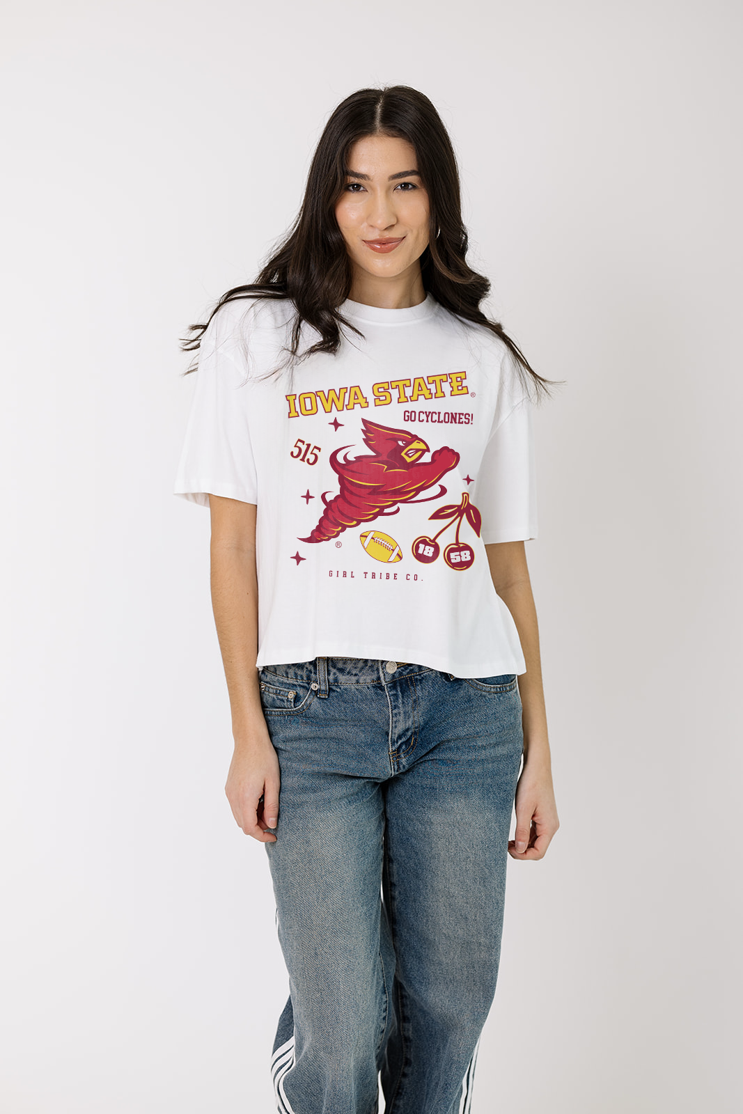 Iowa State Campus Boxy Crop Tee