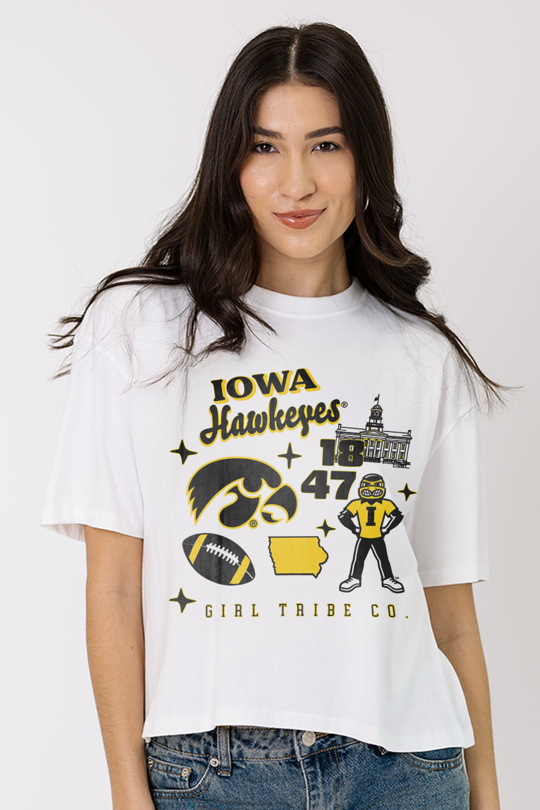 University of Iowa Crop Tee