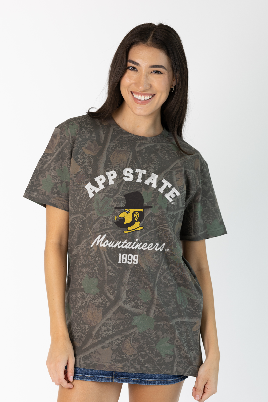 Appalachian State Tee in Darkwood Camo