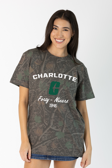 UNC Charlotte Tee in Darkwood Camo