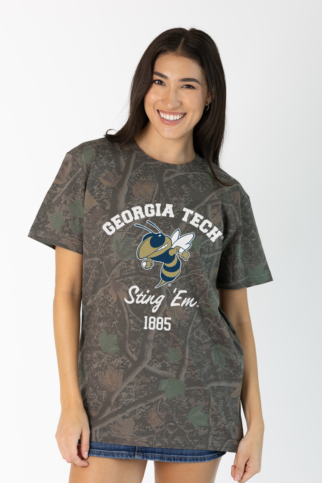 Georgia Tech Tee in Darkwood Camo