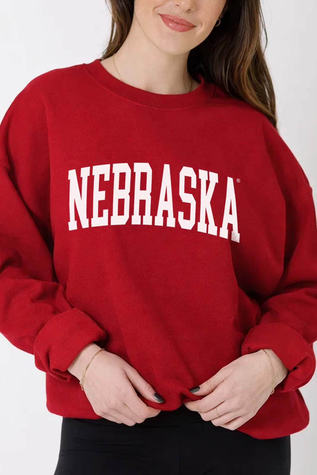 Nebraska Block Crewneck Sweatshirt