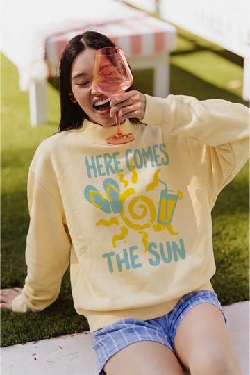 Here Comes The Sun Mock Neck