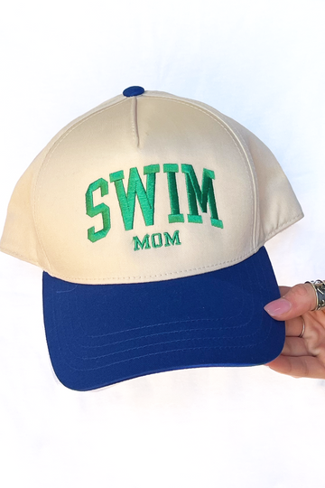 Swim Mom Two Toned Hat