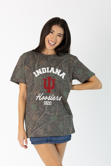 Indiana University Tee in Darkwood Camo