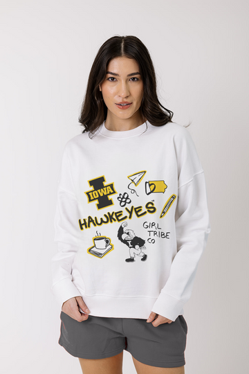 University of Iowa Doodle Crewneck
