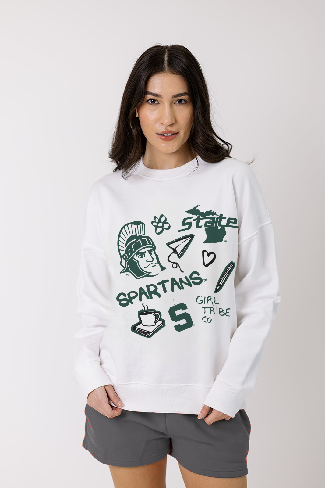 Michigan State Doodle Crewneck