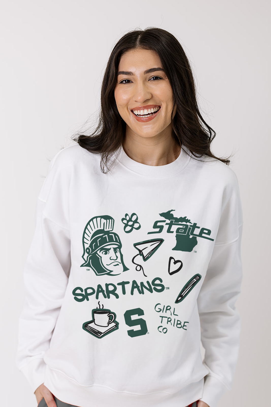 Michigan State Doodle Crewneck