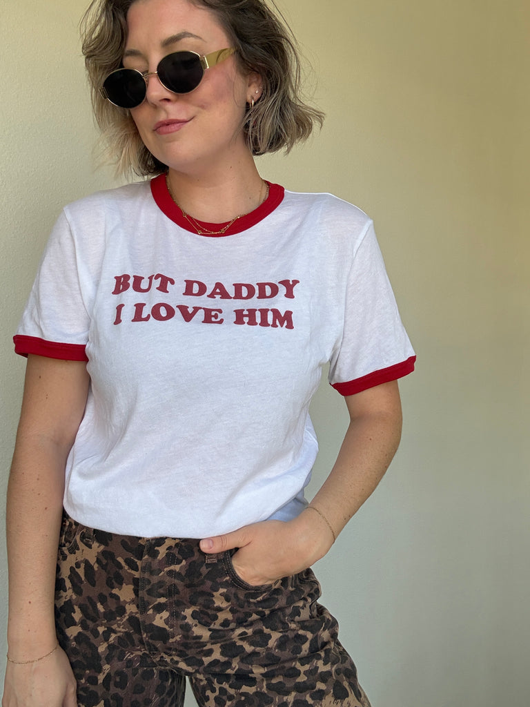 But Daddy I Love Him Ringer Tee - Reagan Baylee x Girl Tribe Co. Collection