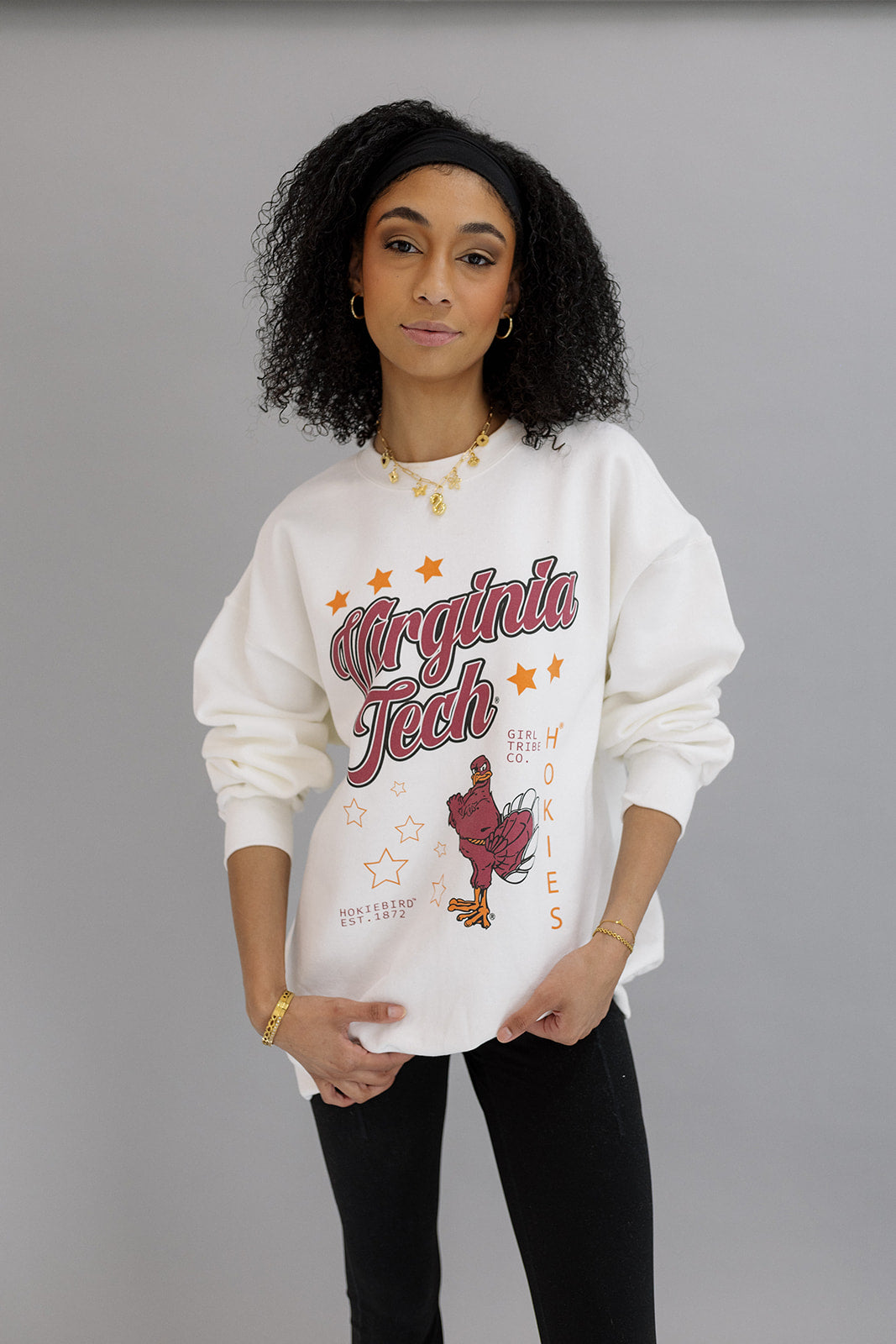 Virginia Tech: Go VT Sweatshirt-Girl Tribe Co. Virginia Tech X GT